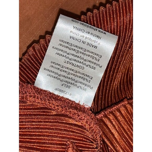 NWT Anthropologie Dolan Lettuce Hem Button Down Top Brown Size XS - Picture 12 of 12